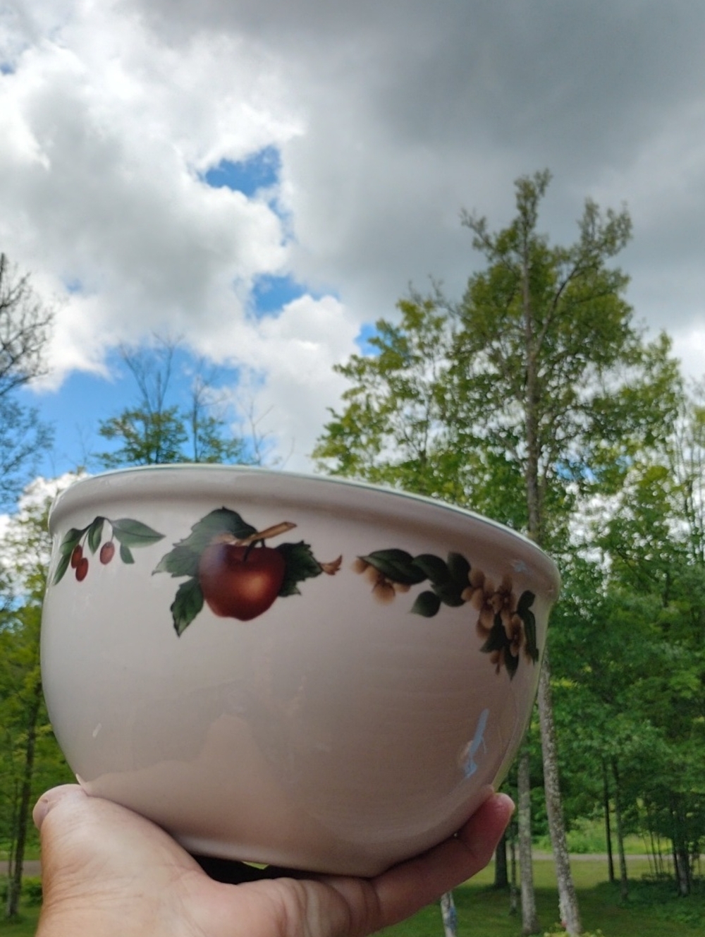 MIXING BOWL 6" Cades Cove Collection WHITE BOWL VINTAGE EPLVC